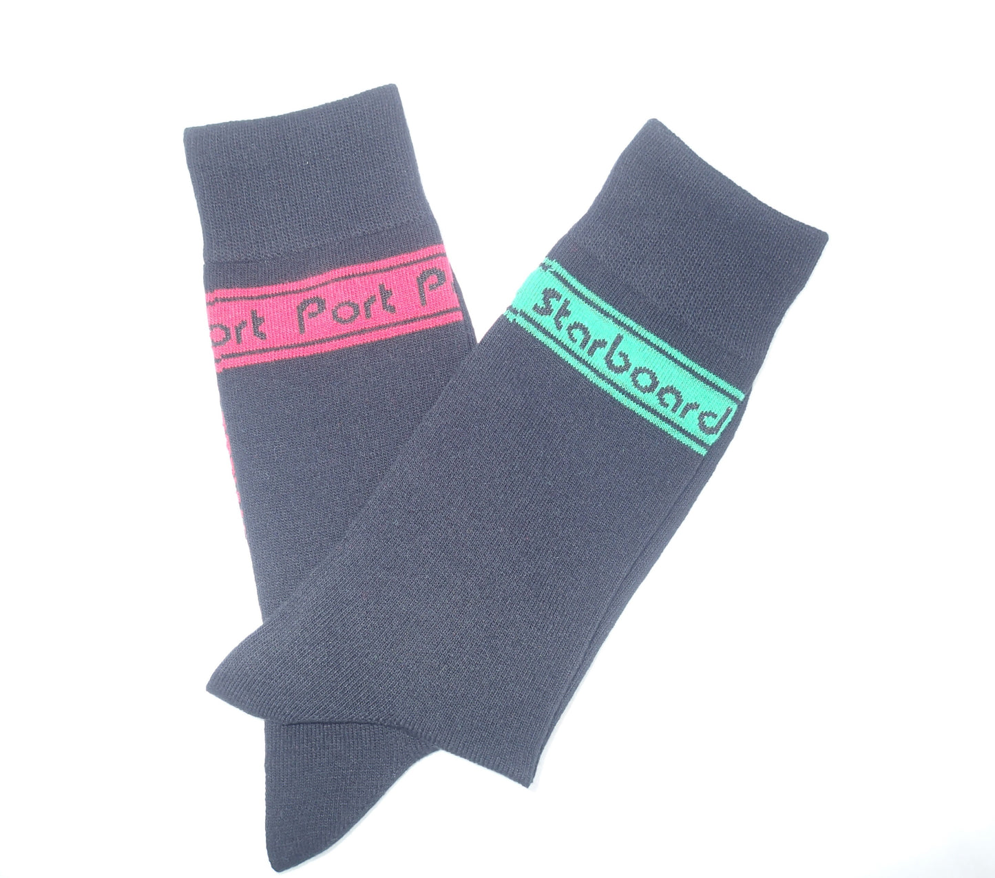 Men's Black P&S Crew Socks