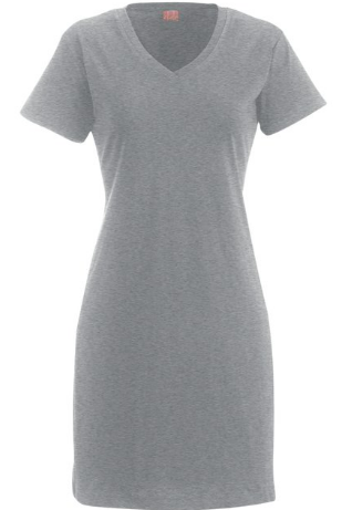 Women's V-Neck Cotton Dress - Featuring Port and Starboard Embroidered Logo