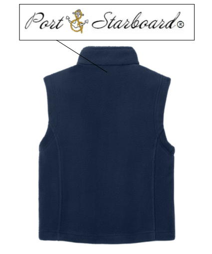 Youth Fleece Vest - Featuring Port and Starboard Signature Embroidered Logo