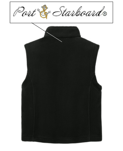 Youth Fleece Vest - Featuring Port and Starboard Signature Embroidered Logo