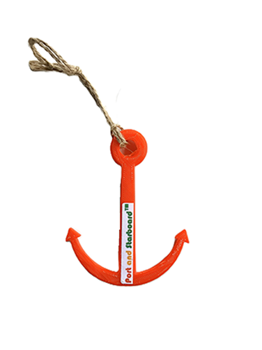 Anchor Decoration - 3D Printed Hanging Ornament