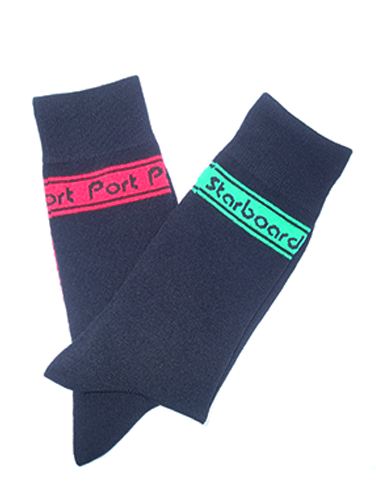Men's Black P&S Crew Socks