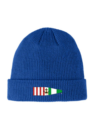 Cuffed Knit Beanie - Port and Starboard Custom Signal Flag Logo Beanie