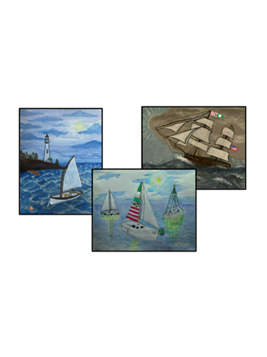 Port and Starboard Greeting Card Box Set - Set of 12 P&S Blank Notecards