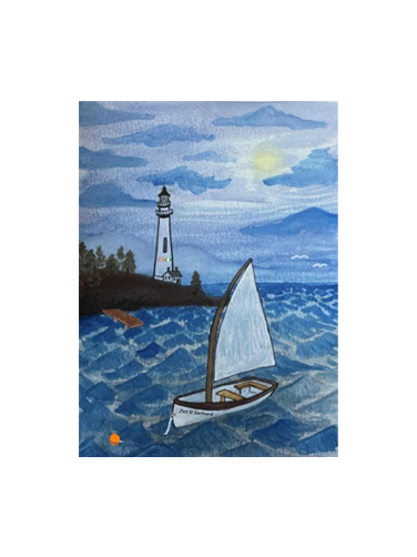 Dingy Greeting Card - Blank P&S Notecard