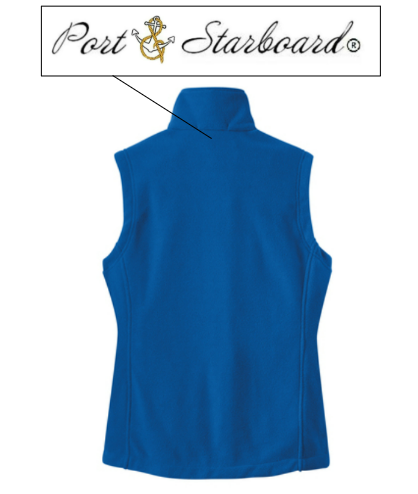 Women's Fleece Vest - Featuring Port and Starboard Signature Embroidered Logo