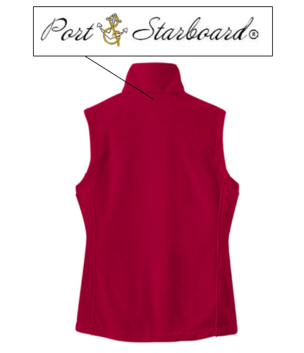 Women's Fleece Vest - Featuring Port and Starboard Signature Embroidered Logo