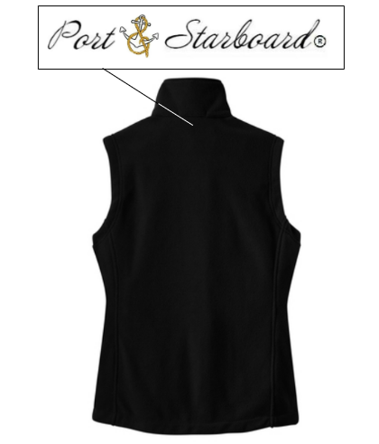 Women's Fleece Vest - Featuring Port and Starboard Signature Embroidered Logo