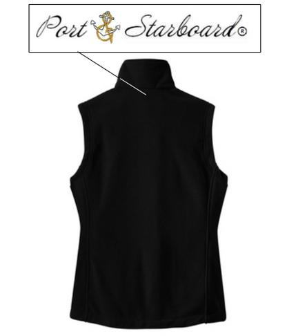 Women's Fleece Vest - Featuring Port and Starboard Signature Embroidered Logo